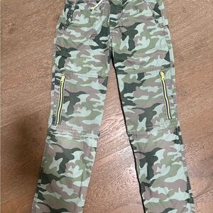 Mini Boden size 11 Camouflage zip off Cargo Pants